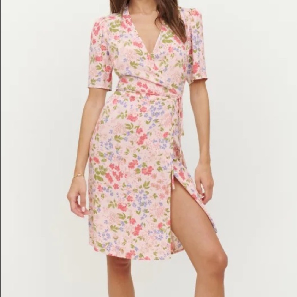 Reformation Wrap Dress NWT - Picture 3 of 4